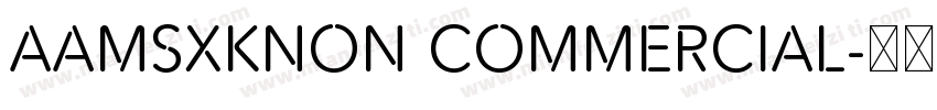 AaMSXKNon Commercial字体转换